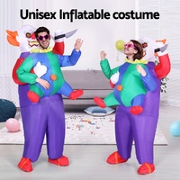 Inflatable Clown Costume Adult Suit Blow Up Party Fancy Dress Halloween Cosplay thumbnail
