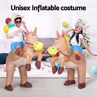 Inflatable Cowboy Costume Adult Suit Blow Up Party Fancy Dress Halloween Cosplay thumbnail
