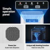 Devanti Ice Maker Machine Portable 12kg Countertop w/Self Cleaning 1.3L White thumbnail