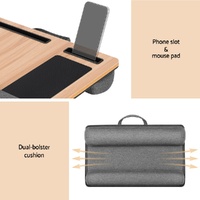 Artiss Lap Desk Laptop Desks Portable w/ Wrist-rest Phone Slot Mouse Pad 55CM thumbnail