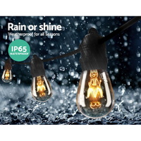 38m LED Festoon String Lights Outdoor Christmas Wedding Waterproof Garden Decor thumbnail