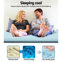 Giselle Bedding Memory Foam Mattress Topper 7-Zone 8cm Double thumbnail
