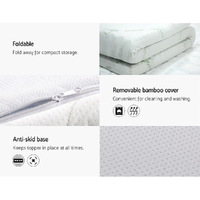 Giselle Bedding Memory Foam Mattress Topper Cool Gel 8cm Double thumbnail