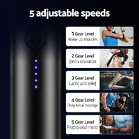 Everfit Massage Gun U-shaped Extended Handle Percussion Massager 4 Heads thumbnail