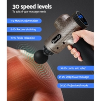 Everfit Massage Gun 6 Heads Massager Electric LCD Vibration Relief Percussion thumbnail