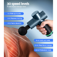 Everfit 30 Speed Massage Gun 4 Heads Vibration Muscle Massager Chargeable Blue thumbnail