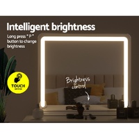 Embellir Makeup Mirror 60x50cm Hollywood Vanity with LED Light Tabletop White thumbnail