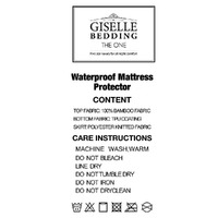 Giselle Bedding Mattress Protector Bamboo Single thumbnail