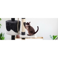 i.Pet Cat Tree 112cm Tower Scratching Post Scratcher Wood Condo House Furniture thumbnail