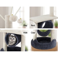 i.Pet Cat Tree 76cm Scratching Post Tower Scratcher Condo House Hanging toys thumbnail