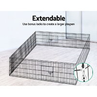 i.Pet 24" 8 Panel Dog Playpen Pet Fence Exercise Cage Enclosure Play Pen thumbnail
