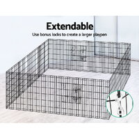 i.Pet 36" 8 Panel Dog Playpen Pet Fence Exercise Cage Enclosure Play Pen thumbnail