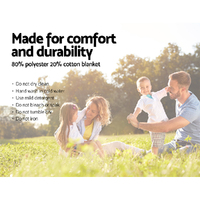 Alfresco 4 Person Picnic Basket Set Insulated Outdoor Blanket Bag thumbnail