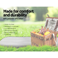 Alfresco 4 Person Picnic Basket Set Storage Blanket thumbnail