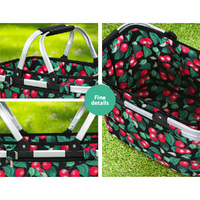 Alfresco Picnic Basket Folding Bag Hamper Food Storage Insulated thumbnail