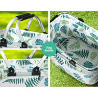 Alfresco Picnic Basket Folding Bag Hamper Insulated Food Storage thumbnail