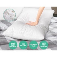 Giselle Bedding Duck Feather Down Pillow Luxury Twin Pack thumbnail