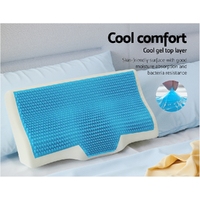 Giselle Bedding Memory Foam Contour Pillow Cool Gel Bamboo Cover thumbnail