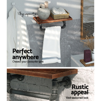 Artiss Floating DIY Pipe Shelf - IVES thumbnail