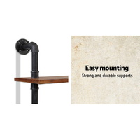 Artiss Floating DIY Pipe Shelf 3 Tiers - IONA thumbnail