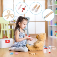 Keezi Kids Doctor Nurse Medical Case Pretend Play Set Stethoscope Medicine Toys thumbnail