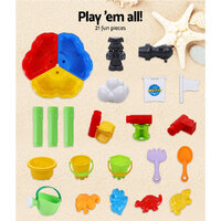 Keezi Kids Sandpit Pretend Play Set Outdoor Sand Water Table Beach Toy thumbnail