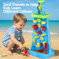 Keezi Kids Sand and Water Table Waterfall Wall Sandpit Toys Beach Shovel thumbnail