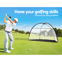 Everfit 3.5m Golf Practice Net Portable Training Aid Driving Target Tent Black thumbnail
