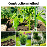 Green Fingers Garden Stakes Metal Plant Support 24pcs 92x1.1CM thumbnail