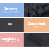 Giselle Bedding Quilt Cover Set Classic Black Queen thumbnail