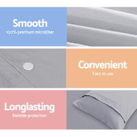 Giselle Bedding Quilt Cover Set Classic Grey King thumbnail