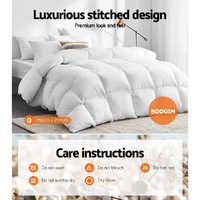 Giselle Bedding 500GSM Goose Down Feather Quilt Queen thumbnail