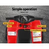 Rigo Kids Ride On ATV Quad Motorbike Car 4 Wheeler Electric Toys Battery Red thumbnail