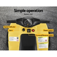 Rigo Kids Ride On ATV Quad Motorbike Car 4 Wheeler Electric Toys Battery Yellow thumbnail