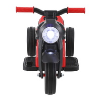 Rigo Kids Ride On Car Motorcycle Motorbike with Bubble Maker Electric Toy 6V Red thumbnail