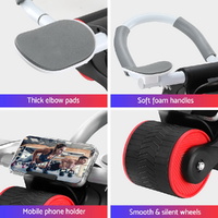 Everfit Ab Roller Automatic Rebound Abdominal Wheel with Knee Pad Home Gym Sport thumbnail