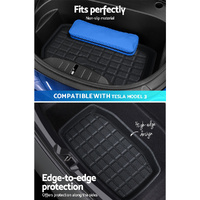 3PCS Car Rear Front Cargo Trunk Toolbox Luggage Rubber Mats for Tesla Model 3 2021-2022 thumbnail