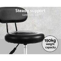 Artiss 2x Salon Stool Swivel Chair Backrest thumbnail
