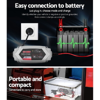 12V Automatic Car Battery Charger 6V 3.5Amp Vehicle Truck Chargers AGM thumbnail