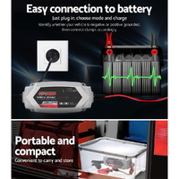12V Automotive Car Battery Charger 24V 7Amp Vehicle Truck Chargers AGM thumbnail