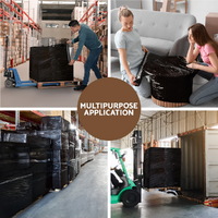 500mm x 400m Stretch Film Pallet Shrink Wrap 1 Roll Package Use Plastic Black thumbnail