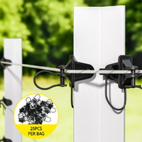 Giantz Electric Fence Insulators 200pcs Pinlock Black thumbnail