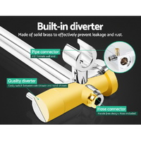 Cefito 9'' Rain Shower Head Set Handheld Round High Pressure Twins Tap Chome thumbnail