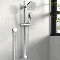 Handheld Shower Head Wall Holder 4.7'' High Pressure Adjustable 3 Modes Chrome thumbnail