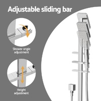 Handheld Shower Head Set 3.1'' High Pressure Silver thumbnail
