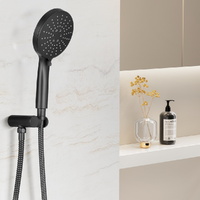 Handheld Shower Head Holder 4.7'' High Pressure Black thumbnail