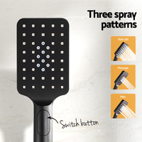 Handheld Shower Head Holder 3.1'' High Pressure Black thumbnail