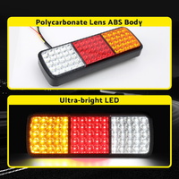 Giantz Pair 75 LED Tail Lights Stop Reverse Indicator 12V Ute Trailer Caravan Truck Boat thumbnail