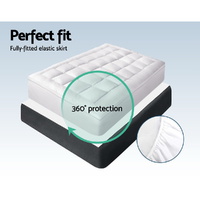 Giselle Bedding Mattress Topper Pillowtop Bamboo Single thumbnail