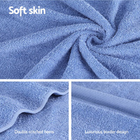 2 Pack Bath Sheets Set Cotton Extra Large Towel Blue thumbnail